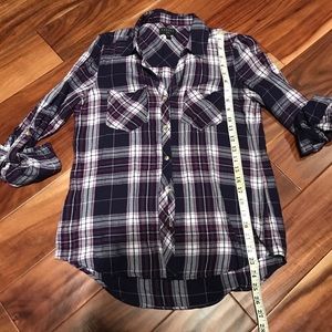 Tinsel Stitch Fix Plaid Button Down